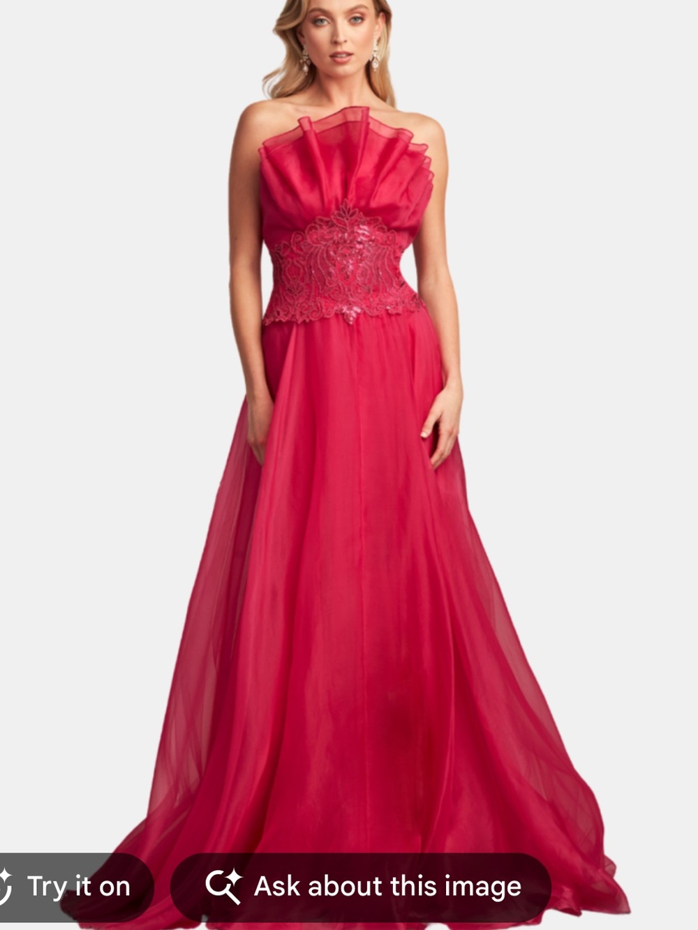 Pink Tadashi Shoji Evening Gown Size 6